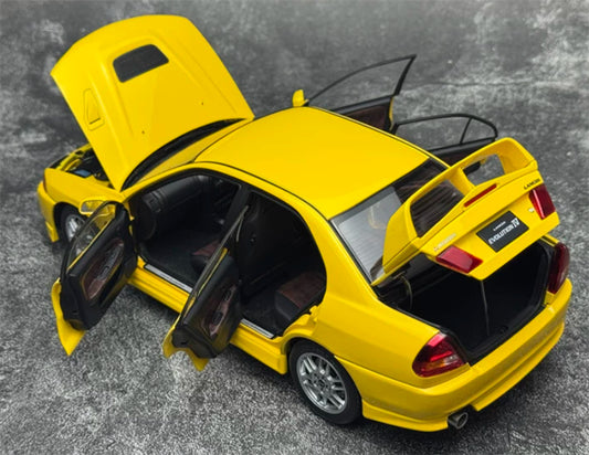 1:18 Mitsubishi Lancer Evolution IV  yellow MOTORHELIX Limited Edition 299PCS ONLY DIECAST Model