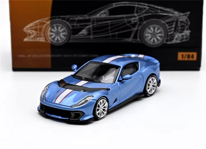 TOC Ferrari FE812C Coupe Sports BLU GENZIANA 1:64 Car Pre-built Model