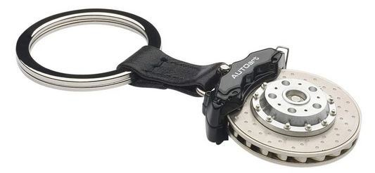 AUTOART Black brake disc keychain Pre-built Model view1
