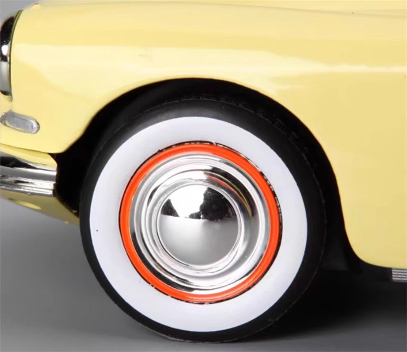 NOREV Citroen DS19 with trailer RV YELLOW WHITE 1:18 Car Pre-built Model view3