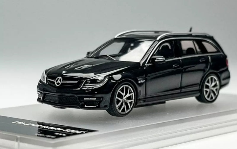1:64 Mercedes-Benz C63 AMG Estate S204  Black KING MODEL  Limited Edition 999PCS ONLY DIECAST Model