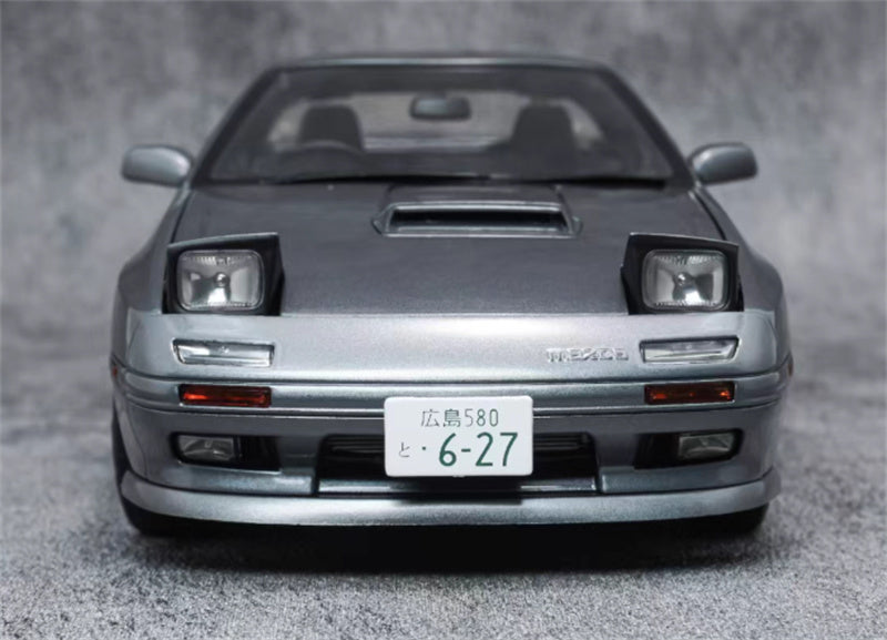 WHELART Mazda Savanna RX-7 FC3S Unlimited Edition Metallic Gray Limited Edition 1:18 Car Pre-built Model view2