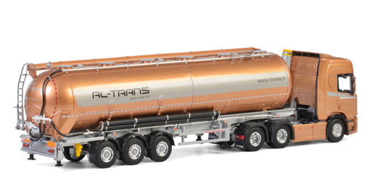 WSI SCANIA R HIGHLINE CR20H 6X4 BULK TRAILER - 3 AXLE RL-Trans 1:50 Truck Pre-built Model