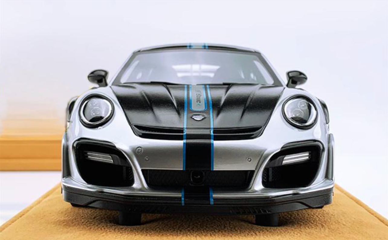 AutoBarn TechArt Porsche 911GTS Silver Limited Edition 1:18 DIECAST Car