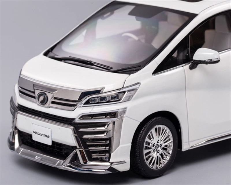KengFai Toyota Vellfire MPV Business Vehicle white Right hand drive 1:18 Car Pre-built Model view12