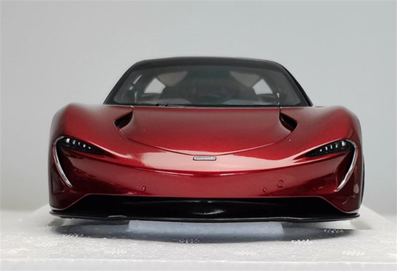 AUTOART McLaren Speedtail supercar burgundy 1:18 Car Pre-built Model view6