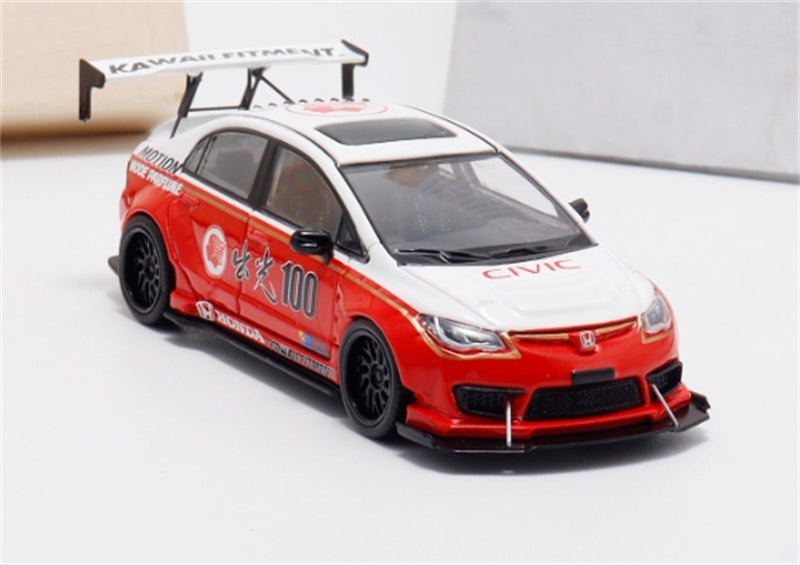 1:64 Honda CIVIC #100 LHD Idemitsu Livery BSC DIECAST Limited Edition 499pcs ONLY Model