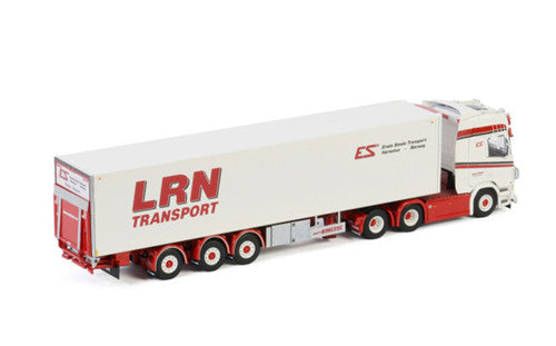 WSI SCANIA R HIGHLINE | CR20H 6X2 TAG AXLE REEFER TRAILER ERWIN SMALE 1:50 Truck Pre-built Model