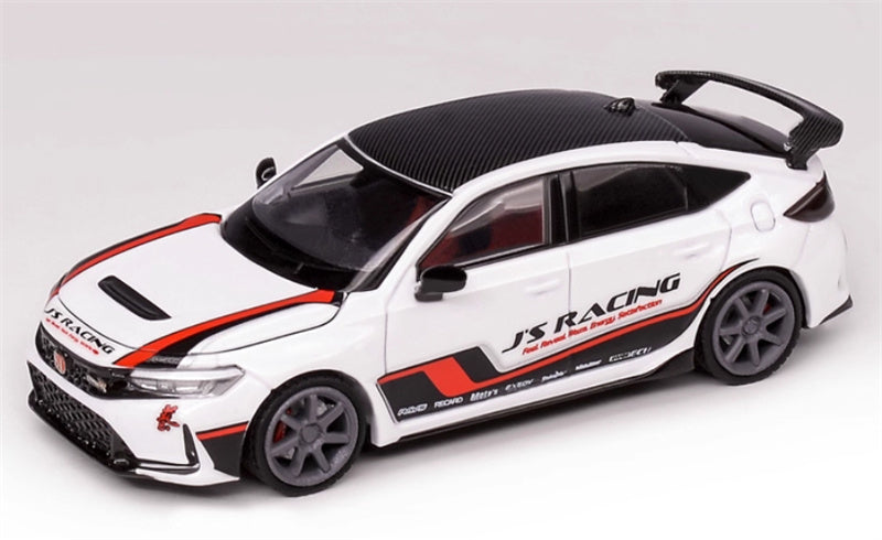 MOTORHELIX HONDA Civic Type R FL5 Racing White - red 1:64 Car Pre-built Model view2