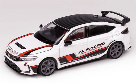 MOTORHELIX HONDA Civic Type R FL5 Racing White - red 1:64 Car Pre-built Model view2
