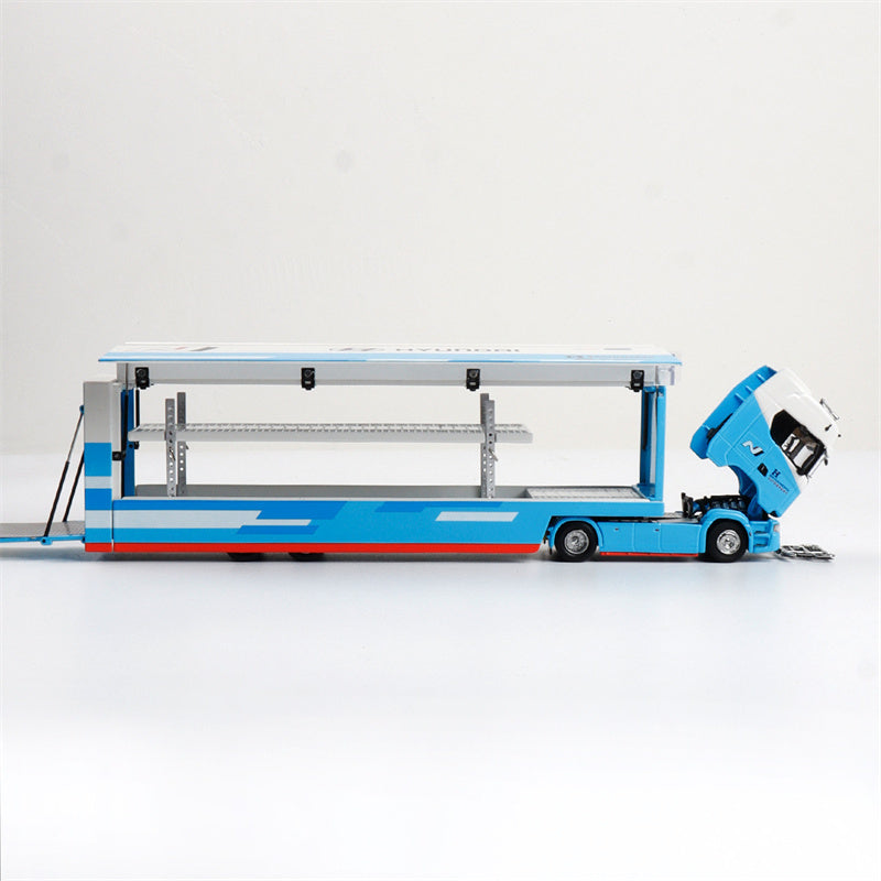 1:64 Scania S730 Hyundai Coating Blue/White MAXWELL DIECAST Model