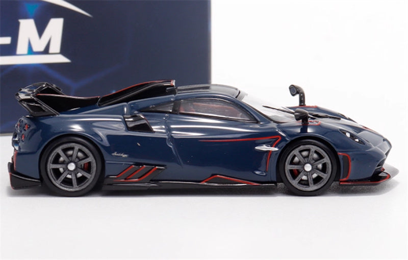 XF MODEL Pagani Imola supercar dark blue 1:64 Car Pre-built Model view3