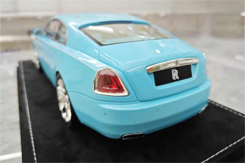 HH Model Rolls Royce Wraith Blue Limited Edition 30PCS ONLY 1:18 Car Pre-built Model view7