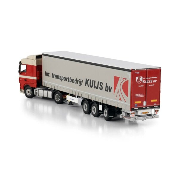 1:50 DAF KUIJS XF MY2017 4X2 TRIDEC CURTAINSIDE TRAILER 3 AXLE WSI   DIECAST Model