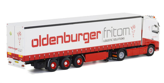 WSI Volvo FH4 GL Curtainside trailer Oldenburg Fritom 1:50 Truck Pre-built Model