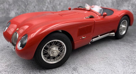 CMC Jaguar C-type XKC 023 1952 red Limited Edition 1000PCS ONLY 1:18 Car Pre-built Model view1