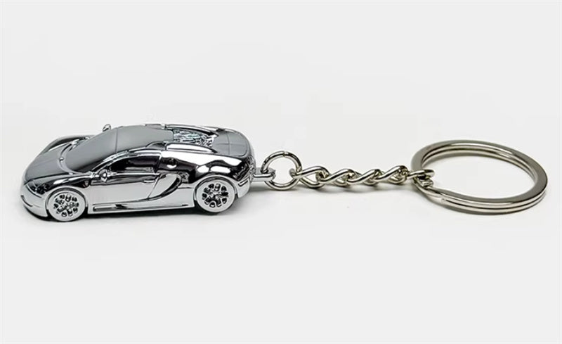 1:87 Bugatti   silver plating  SEEKER  DIECAST Keychain Model