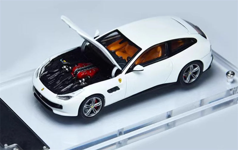 Phantom Knight Ferrari GTC4 Lusso station wagon Limited Edition 999PCS ONLY Bianco Avus 1:64 Car Pre-built Model view1