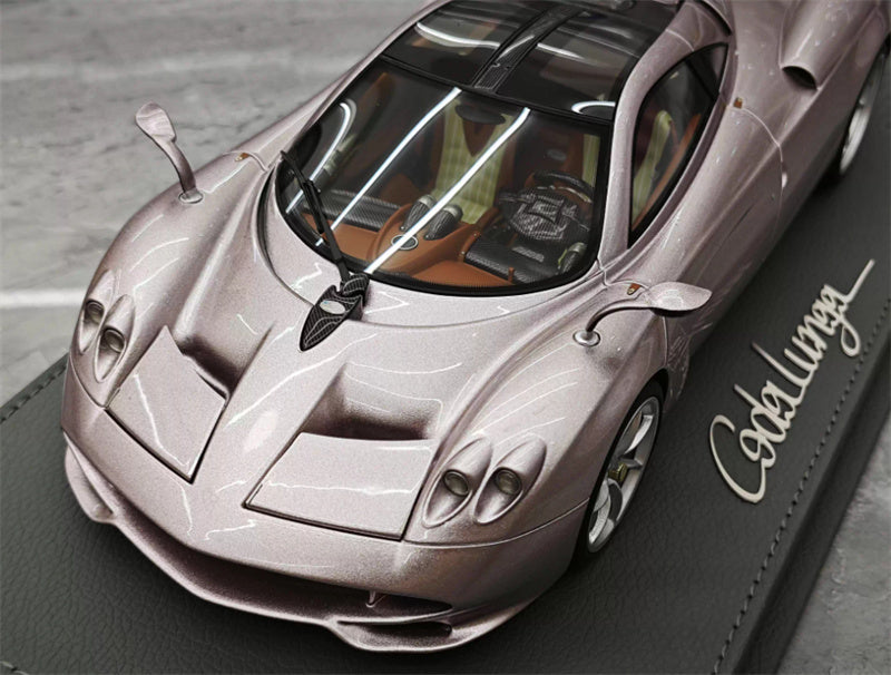 BBR MODELS PAGANI HUAYRA CODALUNGA IRIDESCENT BRONZO AYMARA Leather base Limited Edition 200PCS ONLY 1:18 Car Pre-built Model view12