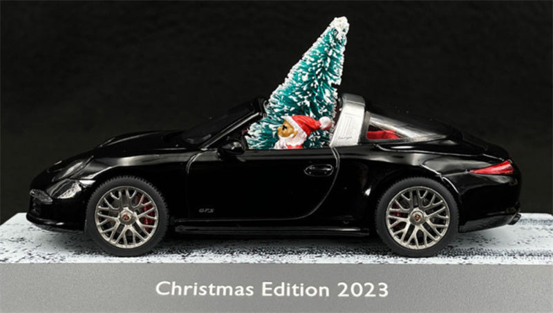 SCHUCO Porsche 911 Carrera 4 GTS Christmas Edition 2023 Targa 1:43 Car Model view4
