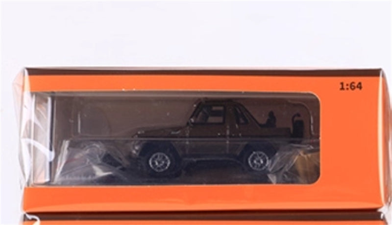 GCD Mercedes benz G500 two-door short-wheelbase convertible off-road with roof comes with 4 tires brown LHD 1:64 Car Pre-built Model view8