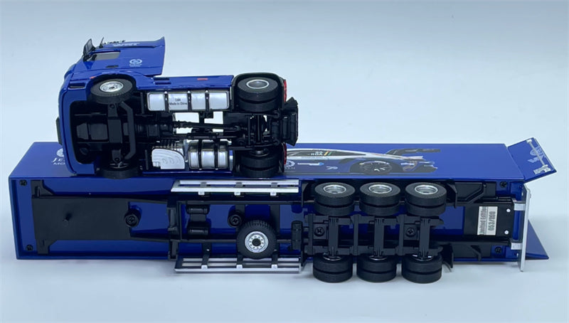 1:64 Mercedes-Benz CUP#55 Blue MODERNART DIECAST Trailer & Tractor Model