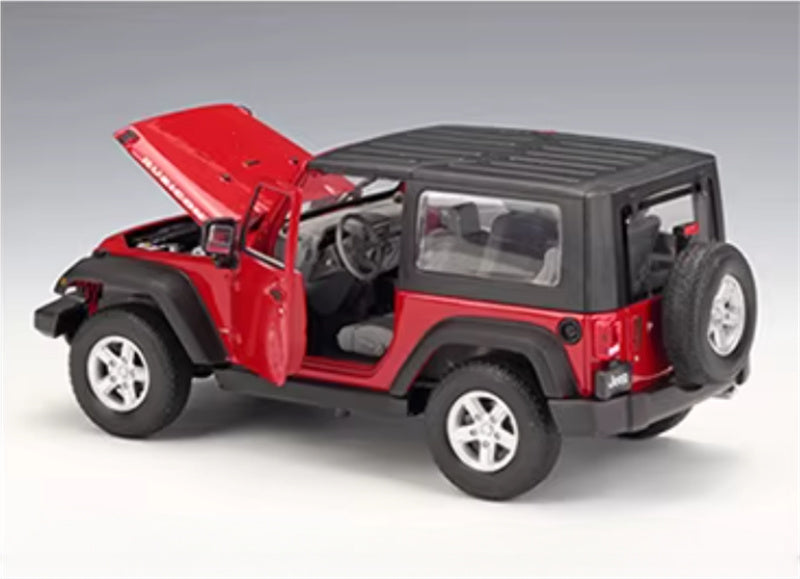 1:24 Jeep Wrangler 2007 Hardtop 2007 Red  WELLY  DIECAST Car Model
