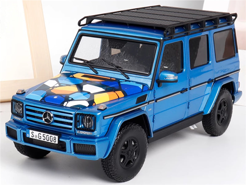 Almost Real Mercedes Benz G-Class G63 W463 Gventure 300k commemorative edition Metallic Blue Limited Edition 504PCS ONLY 1:18 Truck Pre-built Model view1