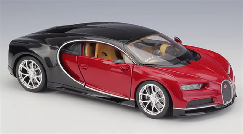 1:24 Bugatti Chiron Supercar 2016 Red  WELLY  DIECAST Car Model