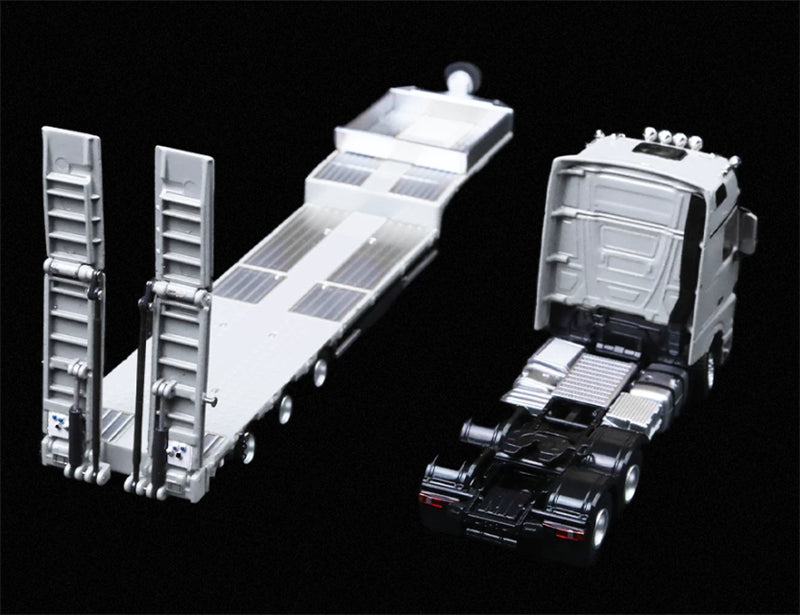 1:64 Mercedes-Benz Actros white TIMEMICRO x PERKA DIECAST Trailer & Tractor Model