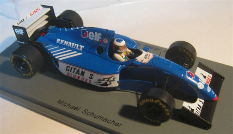 Spark Ligier JS39B Test Estoril 1994 M.SCHUMACHER 1:43 Car Pre-built Model view4