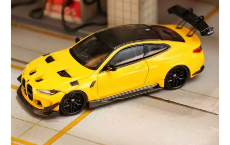 1:64 BMW M4 G82 GTR  Yellow SW  Limited Edition 499PCS ONLY DIECAST Model