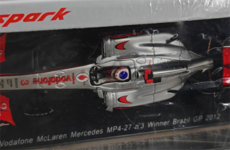 Spark Vodafone McLaren MERCEDES Mp4-27 #3 Winner Brazil GP 2012 Jenson 1:43 Car Pre-built Model view4