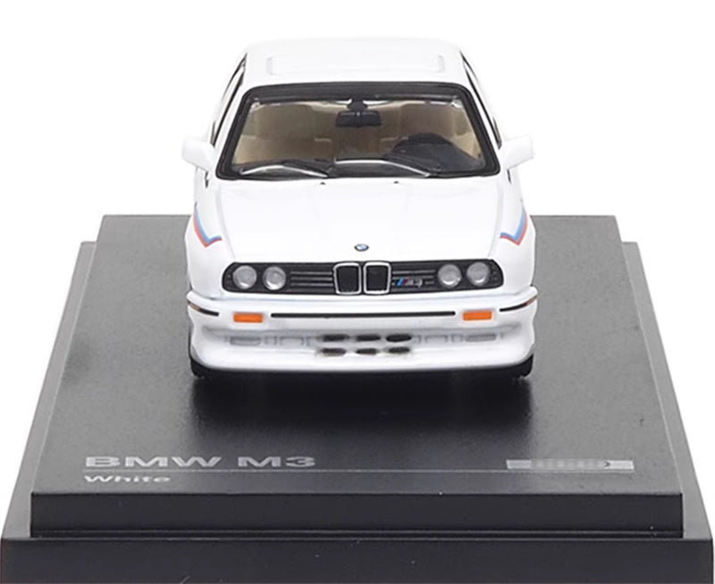 Almost Real BMW M3 E30 White 1:64 Car Pre-built Airliner Model Display view7