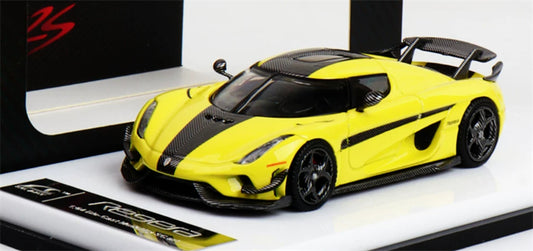 1:64 Koenigsegg Regera Carbon fiber lemon yellow SC ART DIECAST Civil Car Model
