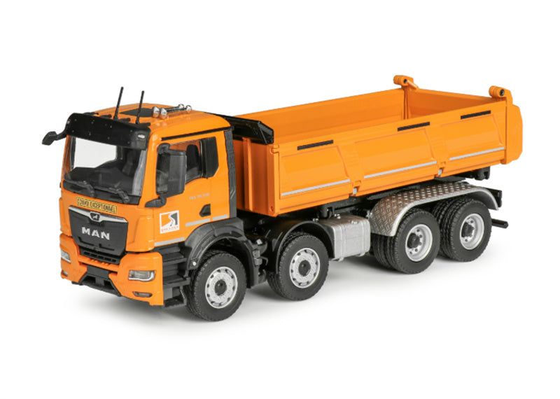 Conrad MEILLER three-way tipper on MAN TGS NN with low-loader trailer 1:50 Truck Pre-built Model