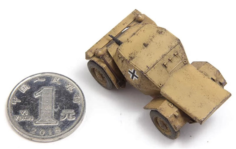 S-MODEL Wild Dog Wheeled Armored Reconnaissance Vehicle German army captures Desert Yellow 1:72 Tank Pre-built Model