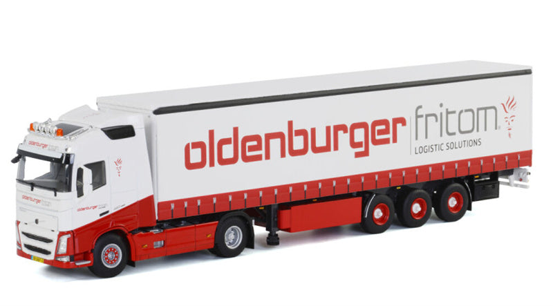 WSI Volvo FH4 GL Curtainside trailer Oldenburg Fritom 1:50 Truck Pre-built Model