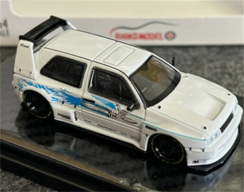 RHINO MODEL VW Golf Mk3 Concept Modified Version white Limited Edition 699PCS ONLY 1:64 car Pre-built Model view4