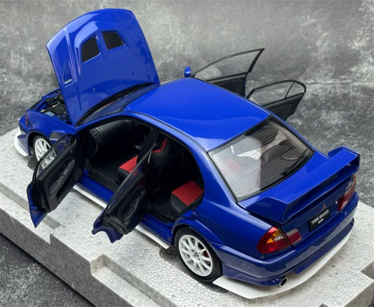 1:18 Mitsubishi Lancer Evolution VI (6.5) GSR T.M.E  Canal Blue MOTORHELIX Limited Edition 499PCS ONLY DIECAST Model
