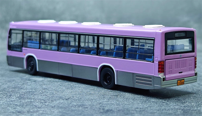 AUTO-GLIMPSE Huanghai DD6121HS City Bus Non air-conditioned version Purple 1:64 Bus Pre-built Model view5