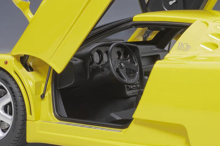 AUTOART BUGATTI EB110 SS yellow 1:18car Pre-a Model