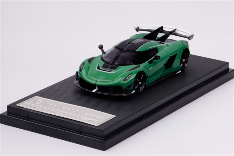 HKM & BSC Koenigsegg jesko supercar Green Limited Edition 1:64 Car Pre-built Model view1