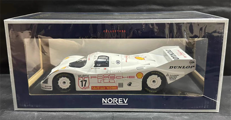 NOREV Porsche 962C Winner Supercup Nurburgring racing 1987 #17 H.J.Stuck Shell Dunlop Bilstein Wurth Turbolader Schmithelm Bosch speedline 1:18 Car Pre-built Model view8