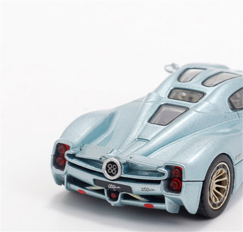 RHINO MODEL Pagani Utopia Ice Blue Supercar 1:64 car Pre-built Model view6
