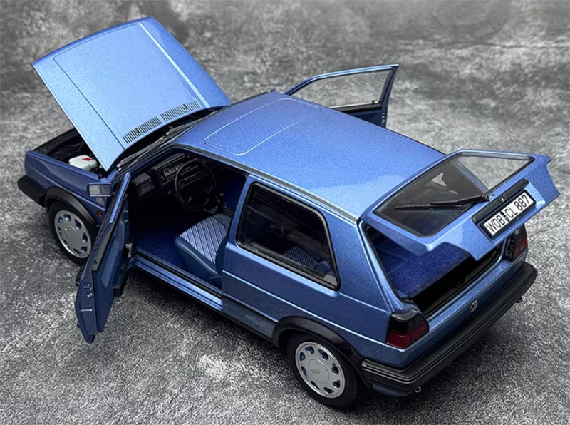 NOREV Volkswagen VW Golf 10 Million 1988 royal blue 1:18 Car Pre-built Model view5
