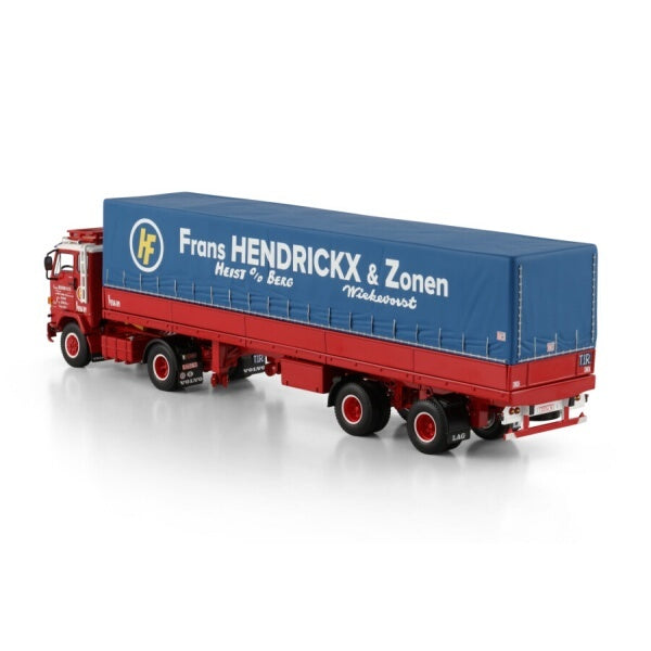 1:50 VOLVO FRANS HENDRICKX & ZONEN F89 4X2 CURTAINSIDER TRAILER 2 AXLE WSI   Diecast Model