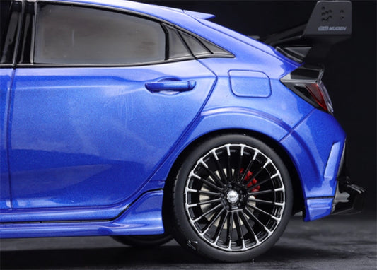 1:18 HONDA CIVIC FK8 2020 Blue OTTO Resin Car Model view2