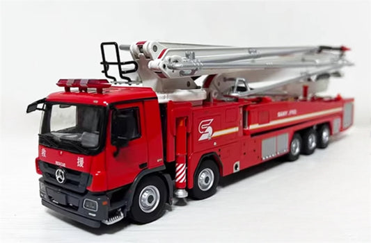 SANY JP65 65M large-span lifting jet fire truck Limited Edition 1:50 Truck Pre-built Model