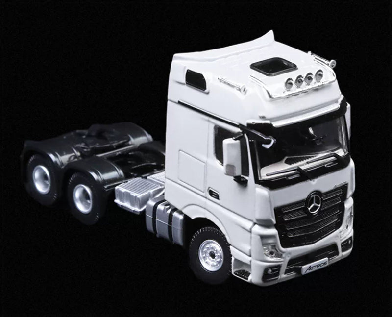1:64 Mercedes-Benz Actros white TIMEMICRO x PERKA DIECAST Trailer & Tractor Model